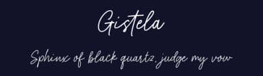 Gistela by Typebae Foundry — Script Handwritten Font — thumbnail 2