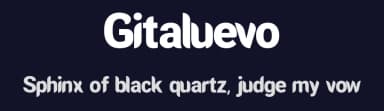 Gitaluevo by Surya Creatype — Sans Serif Font — thumbnail 2