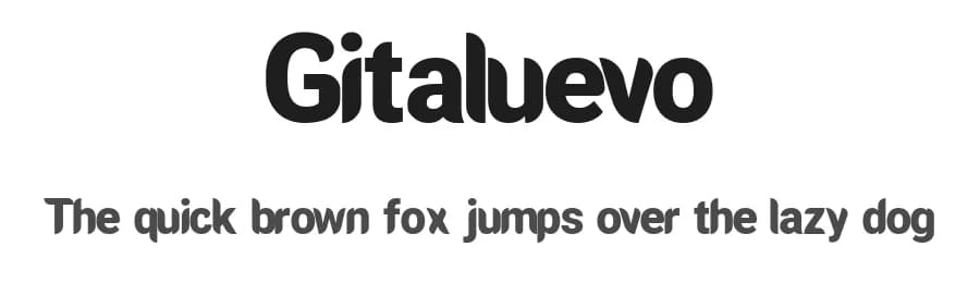 Gitaluevo by Surya Creatype — Sans Serif Font