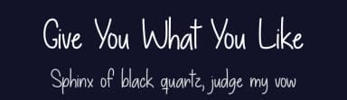 Give You What You Like by Misti's Fonts — Script Handwritten Font — thumbnail 2