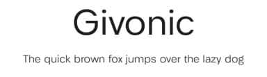 Givonic by Letterhend Studio — Sans Serif Font — thumbnail 1