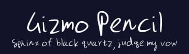 Gizmo Pencil by Fortress Tech — Script Handwritten Font — thumbnail 2