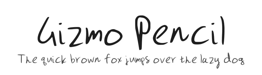 Gizmo Pencil by Fortress Tech — Script Handwritten Font — preview 1