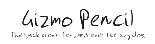 Gizmo Pencil by Fortress Tech — Script Handwritten Font