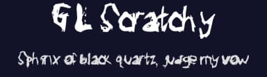 GL Scratchy by Gillett Langston — Script Handwritten Font — thumbnail 2