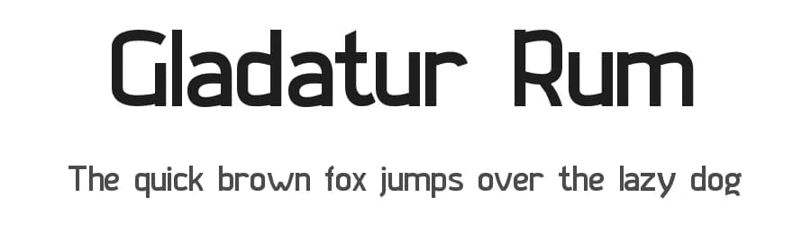 Gladatur Rum by Espen Morten Kvalheim — Sans Serif Font