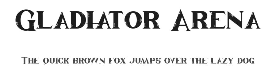 Gladiator Arena by Edric Studio — Sans Serif Font
