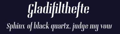 Gladifilthefte by Tup Wanders — Sans Serif Font — thumbnail 2