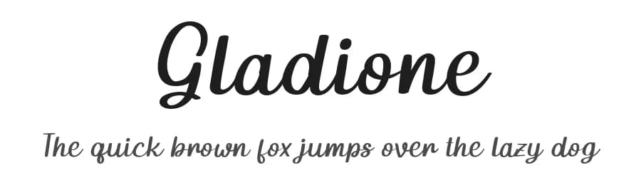 Gladione by Letter Jos — Script Handwritten Font — preview 1