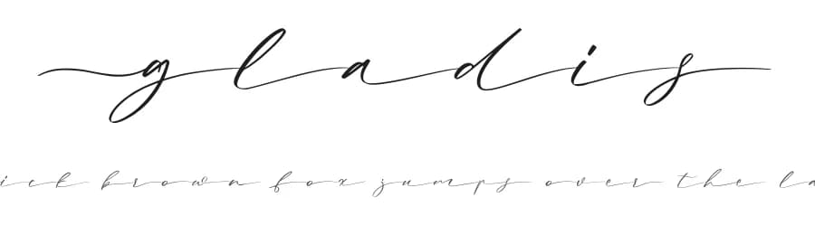 Gladis by Motokiwo — Script Handwritten Font
