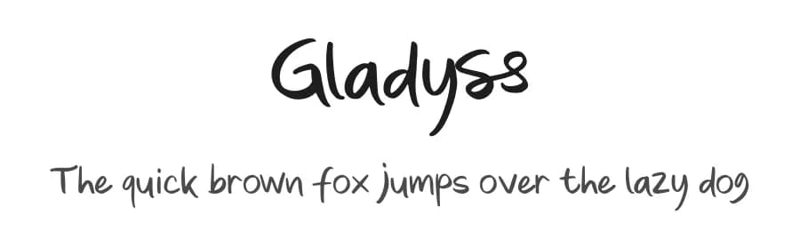 Gladyss by peterdraw — Script Handwritten Font