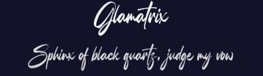 Glamatrix by Cat.B — Script Handwritten Font — thumbnail 2