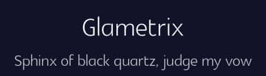 Glametrix by gluk — Sans Serif Font — thumbnail 2