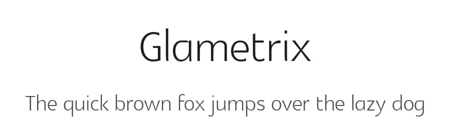 Glametrix by gluk — Sans Serif Font