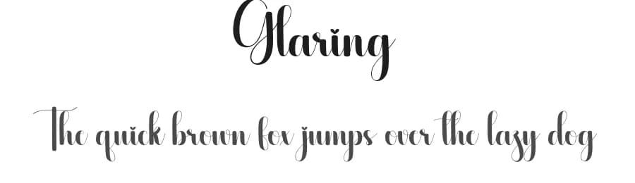 Glaring by Scratchones — Script Handwritten Font