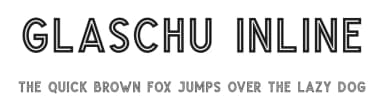 Glaschu Inline by Braw Type — Sans Serif Font — thumbnail 1