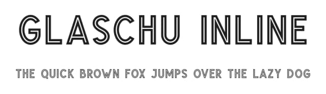 Glaschu Inline by Braw Type — Sans Serif Font