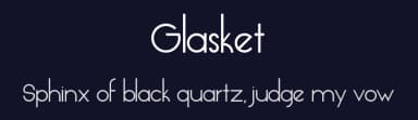 Glasket by Remedy667 — Sans Serif Font — thumbnail 2