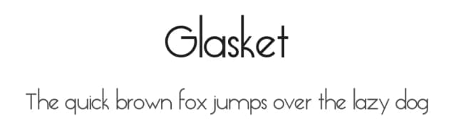 Glasket by Remedy667 — Sans Serif Font