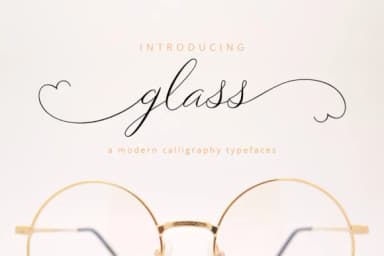 Glass Script Font by Vegas Type — Script Handwritten Font — thumbnail 1