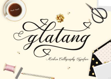 Glatang Script Font by Best Font Studio — Script Handwritten Font — thumbnail 1