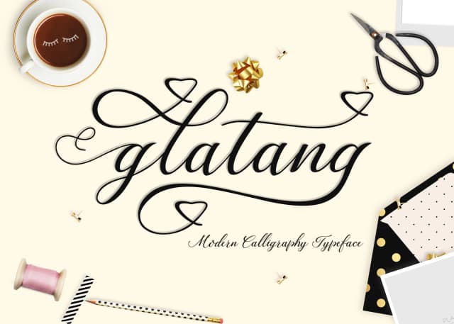 Glatang Script Font by Best Font Studio — Script Handwritten Font