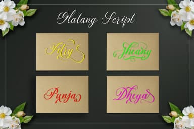 Glatang Script Font by Best Font Studio — Script Handwritten Font — thumbnail 4
