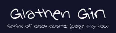Glathen Girl by Kreative Korporation — Script Handwritten Font — thumbnail 2