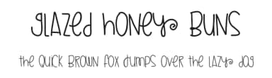 Glazed Honey Buns by Des Gomez — Script Handwritten Font — thumbnail 1