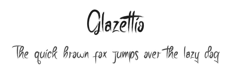 Glazettio by Jadatype — Script Handwritten Font