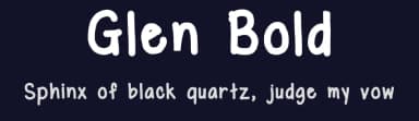 Glen Bold by Glenda Fannon — Script Handwritten Font — thumbnail 2