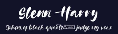 Glenn Harry by Kong Font — Script Handwritten Font — thumbnail 2