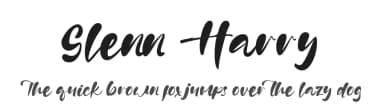 Glenn Harry by Kong Font — Script Handwritten Font — thumbnail 1