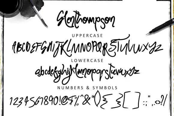 Glenthompson Font by Creativeqube Design — Script Handwritten Font