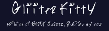 Gliiter Kitty by Des Gomez — Script Handwritten Font — thumbnail 2