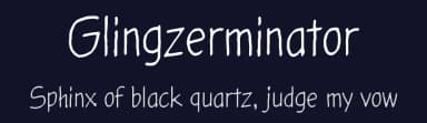 Glingzerminator by Juha Korhonen — Script Handwritten Font — thumbnail 2