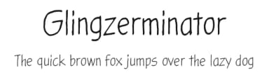 Glingzerminator by Juha Korhonen — Script Handwritten Font — thumbnail 1