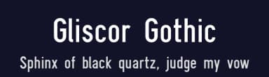 Gliscor Gothic by Ash Pikachu Font — Sans Serif Font — thumbnail 2
