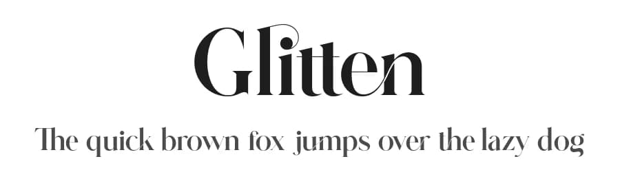 Glitten by BrandSemut — Serif Font