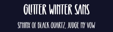 Glitter Winter Sans by Abo Daniel Studio — Script Handwritten Font — thumbnail 2