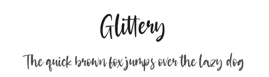 Glittery by Balpirick Studio — Script Handwritten Font