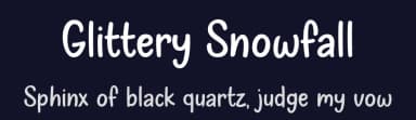 Glittery Snowfall by Misti's Fonts — Script Handwritten Font — thumbnail 2