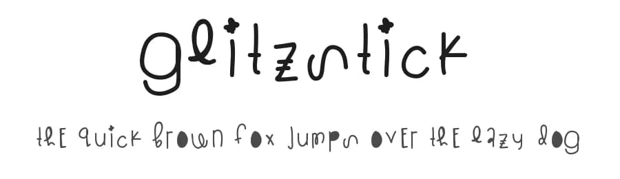 Glitzstick by Des Gomez — Script Handwritten Font