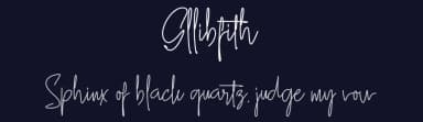 Gllibfith by Muhammad Wahyudin — Script Handwritten Font — thumbnail 2