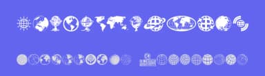 Globe Icons by Woodcutter — Dingbats Font — thumbnail 3