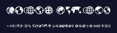 Globe Icons by Woodcutter — Dingbats Font — thumbnail 2
