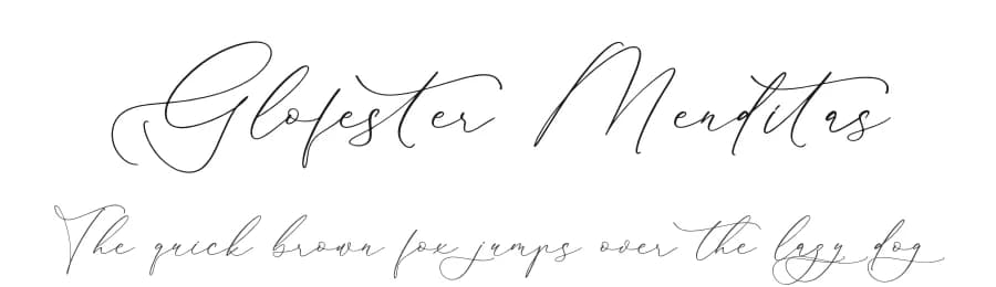 Glofester Menditas by Storytype Studio — Script Handwritten Font