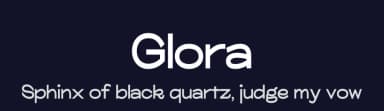 Glora by Khaiuns — Sans Serif Font — thumbnail 2