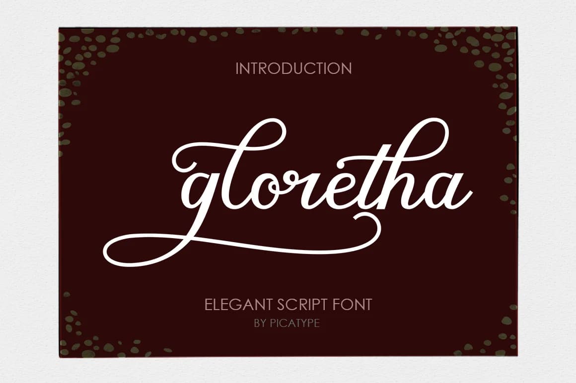 Gloretha Font by Picatype Studio — Script Handwritten Font