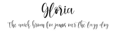 Gloria by Scratchones — Script Handwritten Font — thumbnail 1